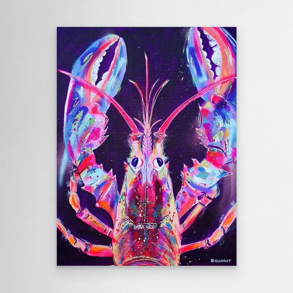 disco-lobster-paintings-print-on-premium-canvas-duhaut-art