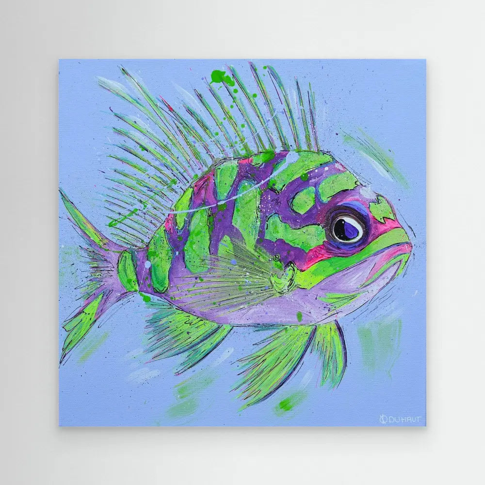 ’Grumpy Fish’ | Fish Painting | Angélique Duhaut | Artist