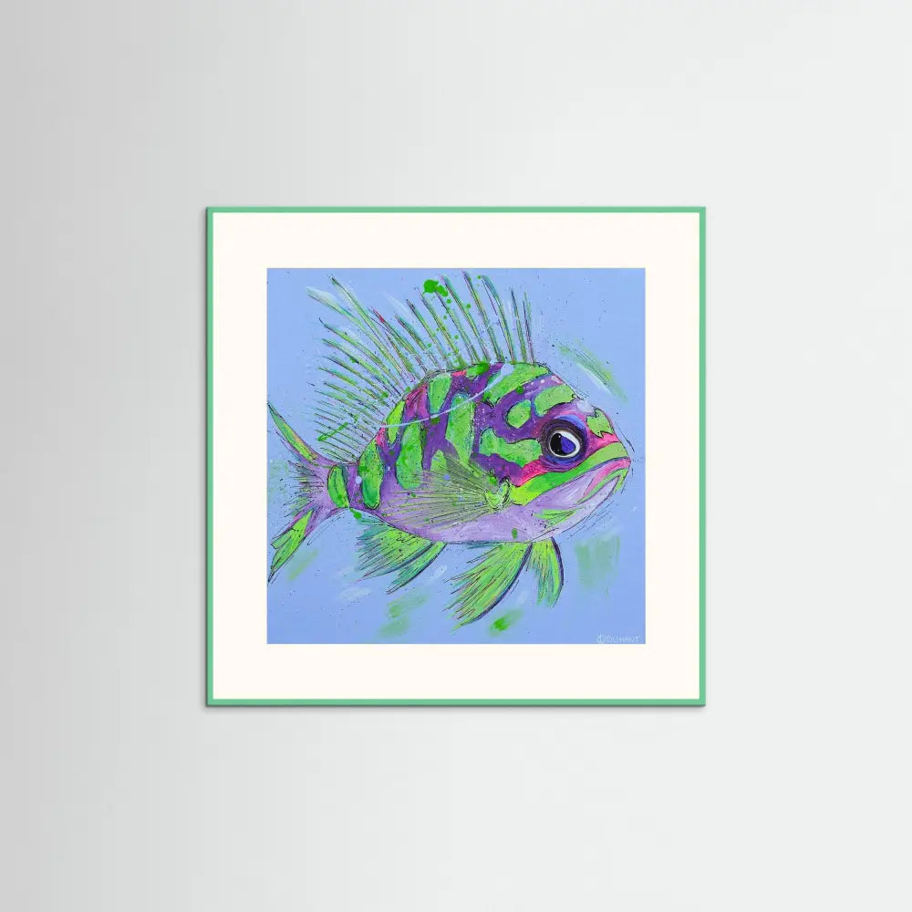 Grumpy Fish - Print on Fine Art Paper