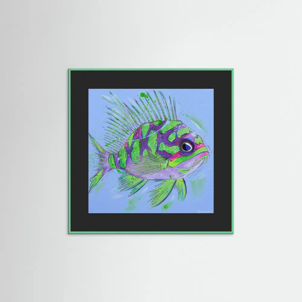 Grumpy Fish - Print on Fine Art Paper