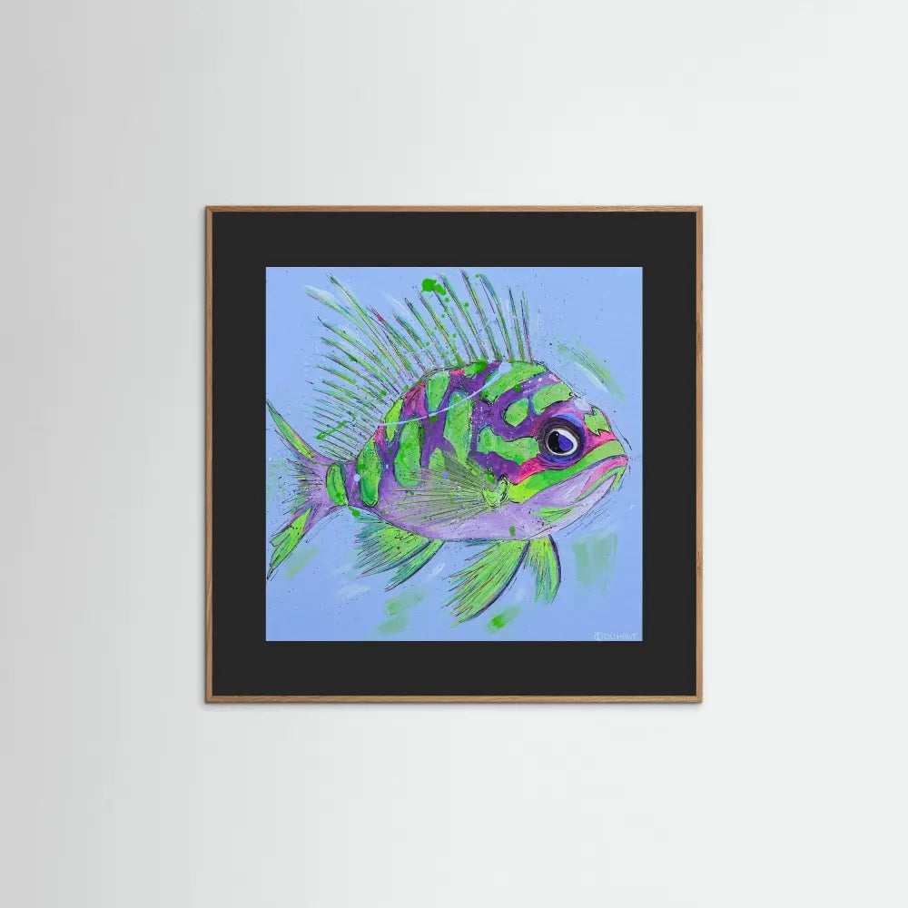 Grumpy Fish - Print on Fine Art Paper