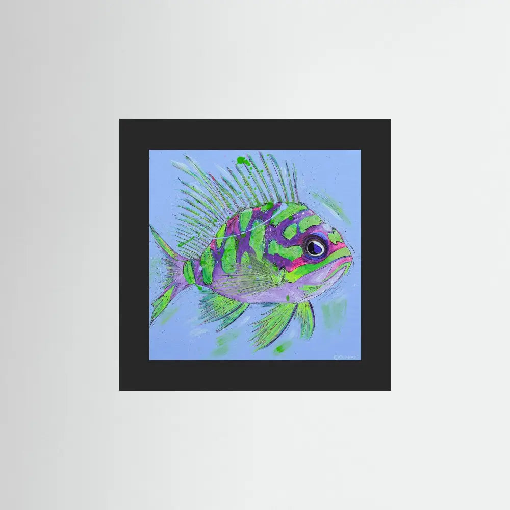 Grumpy Fish - Print on Fine Art Paper