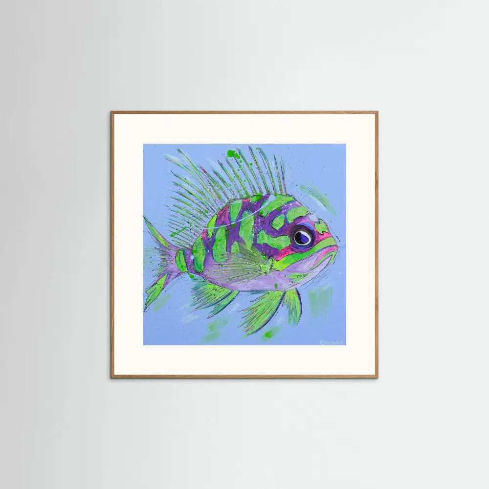 Grumpy Fish - Print on Fine Art Paper