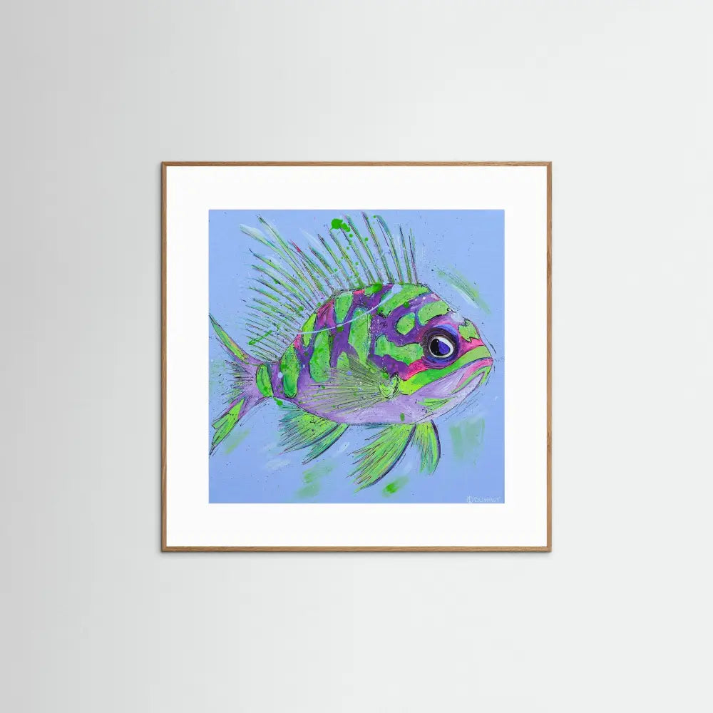 Grumpy Fish - Print on Fine Art Paper