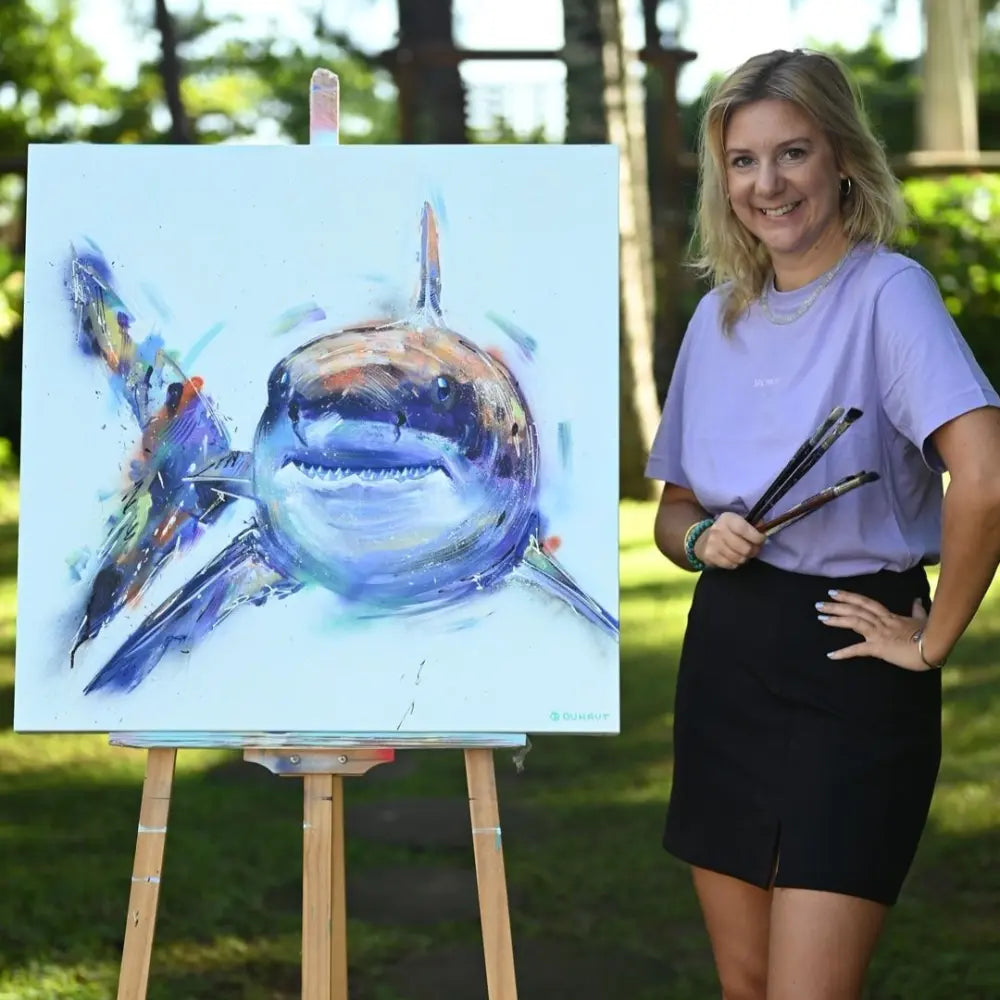 ’The Silent Dancer’ | Shark Painting | Angélique Duhaut | Artist